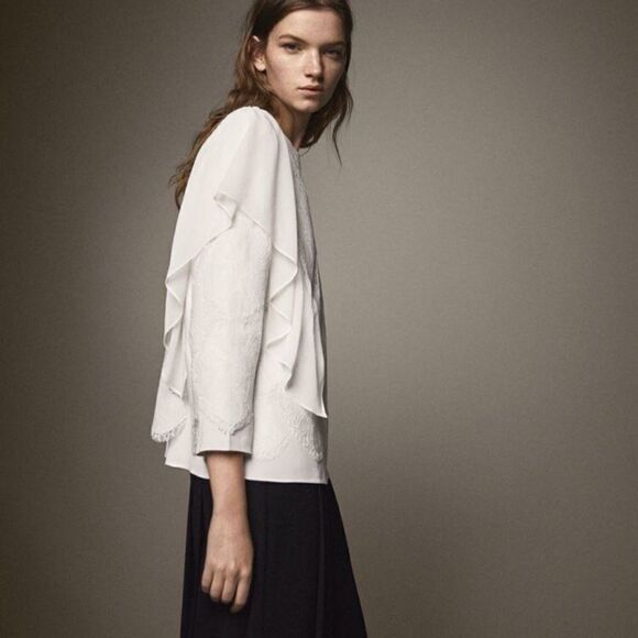 Massimo Dutti lace blouse - Picture 2 of 3